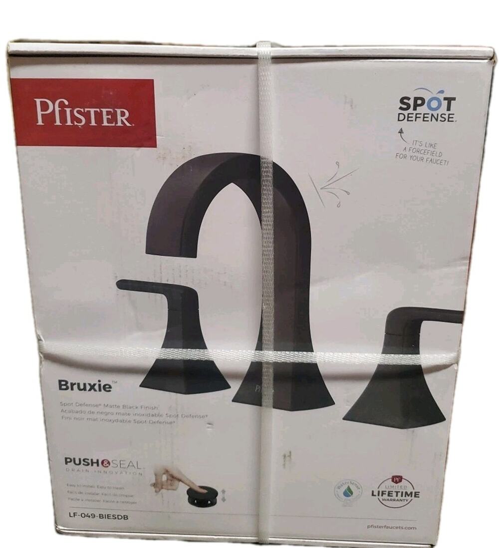 Pfister Bruxie Spot Defense Faucet Matte Black Finish LF-049-BIESDB